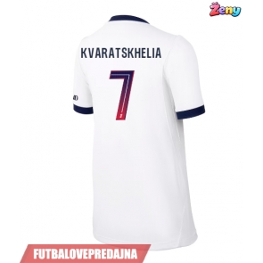 Lacne Ženy Futbalové dres Paris Saint-Germain Khvicha Kvaratskhelia #7 2026-27 Krátky Rukáv - Preč